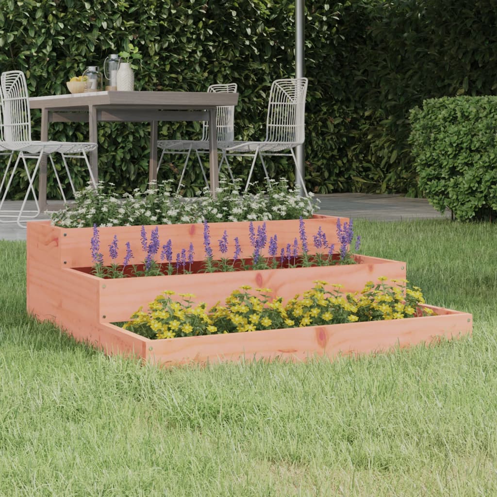 Plantenbak 78x78x27 cm massief douglashout is nu te koop bij PeponiXL, paradijselijk wonen!