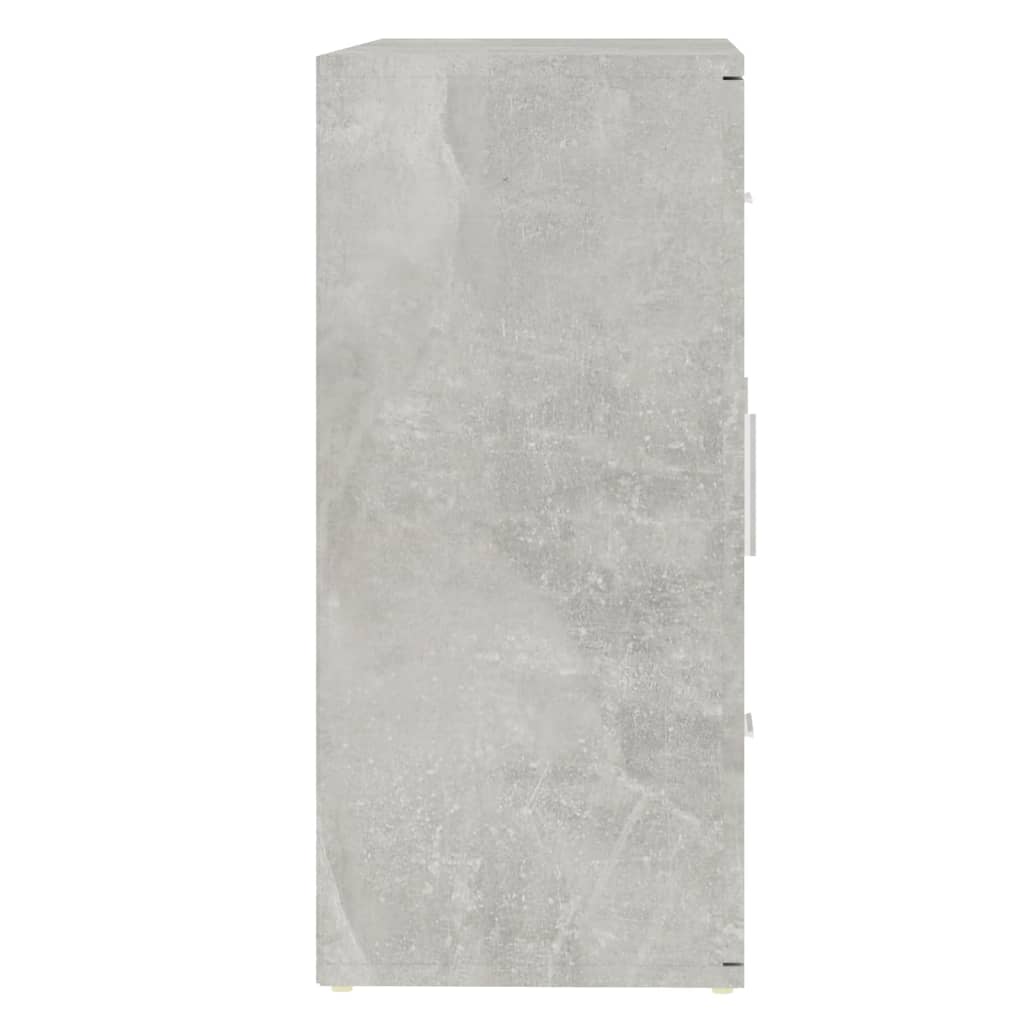 Dressoir 91x29,5x65 cm bewerkt hout betongrijs is nu te koop bij PeponiXL, paradijselijk wonen!