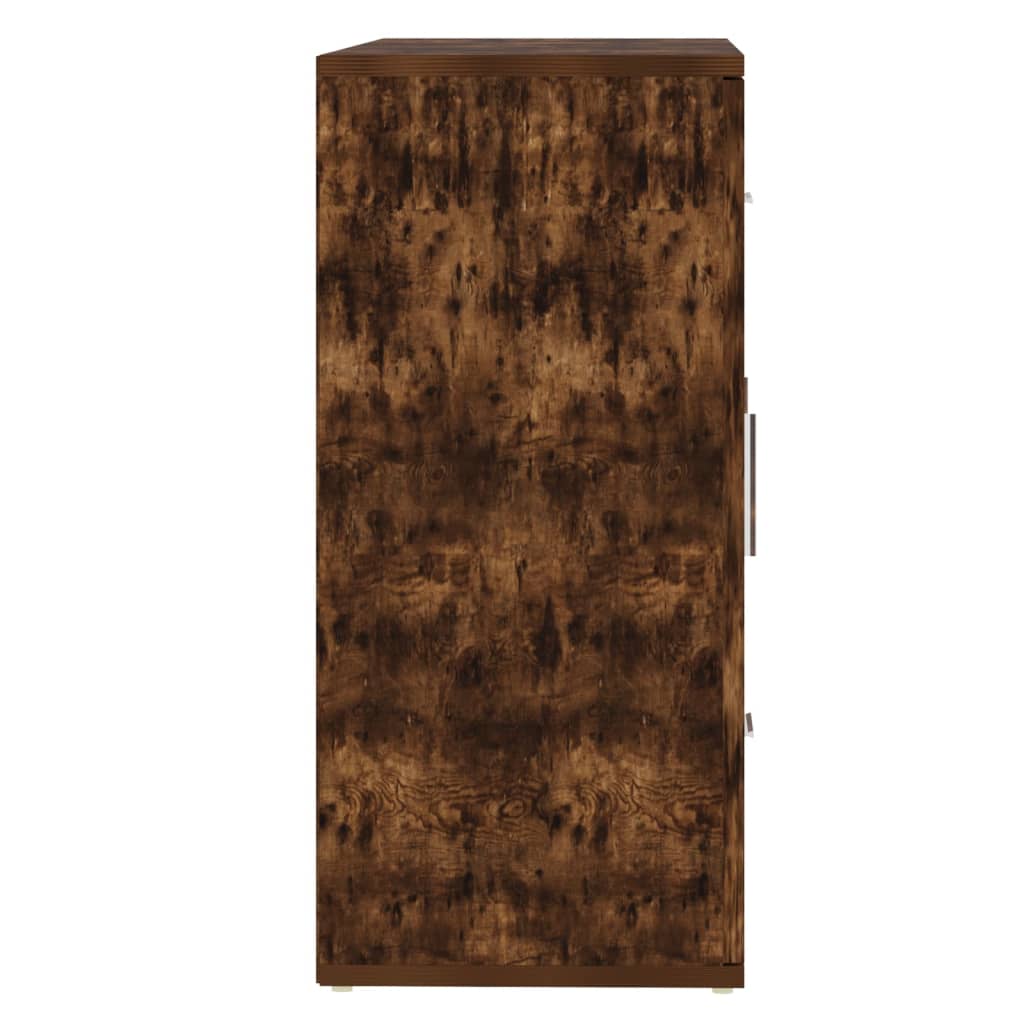 Dressoir 91x29,5x65 cm bewerkt hout gerookt eikenkleurig is nu te koop bij PeponiXL, paradijselijk wonen!