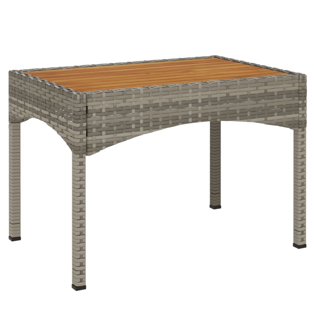 Tuinstoelen 2 st verstelbaar met tafel poly rattan grijs is nu te koop bij PeponiXL, paradijselijk wonen!