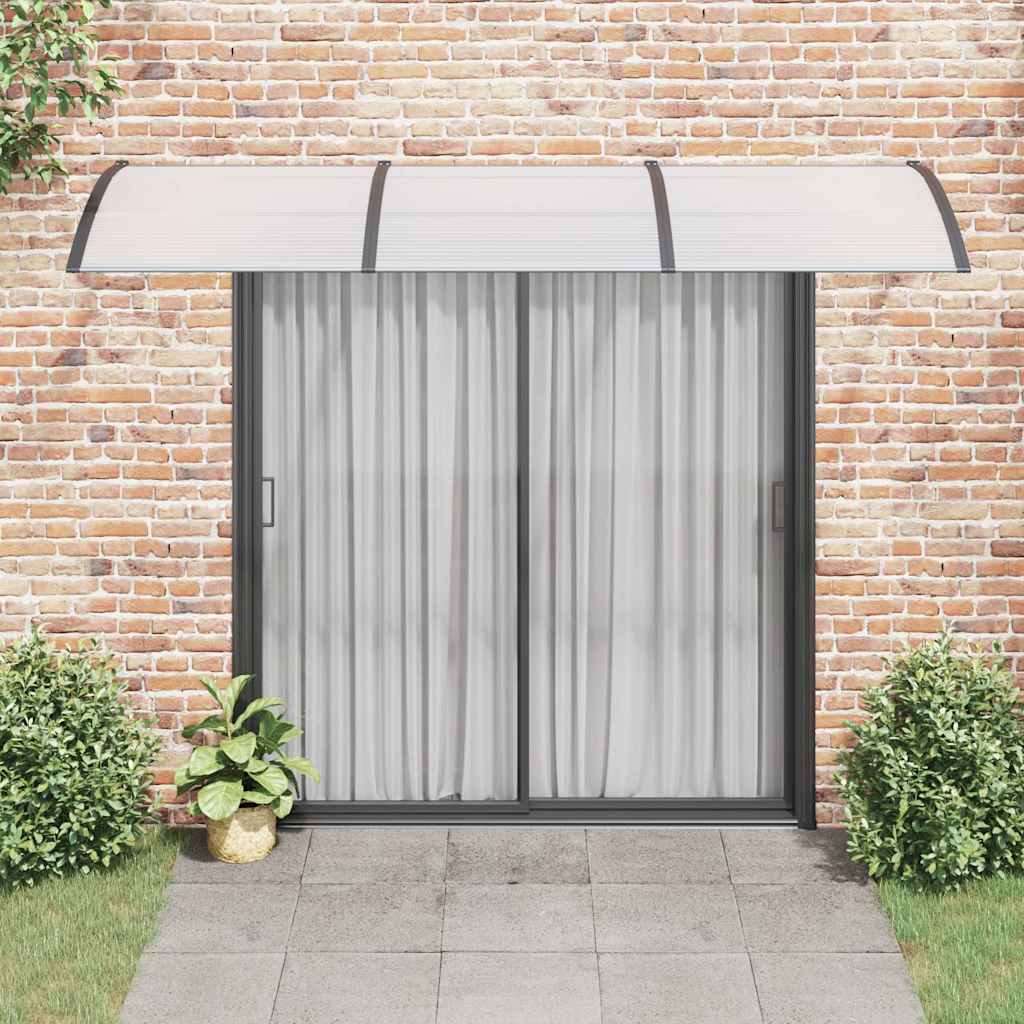 Deurluifel 300x100 cm polycarbonaat zwart is nu te koop bij PeponiXL, paradijselijk wonen!