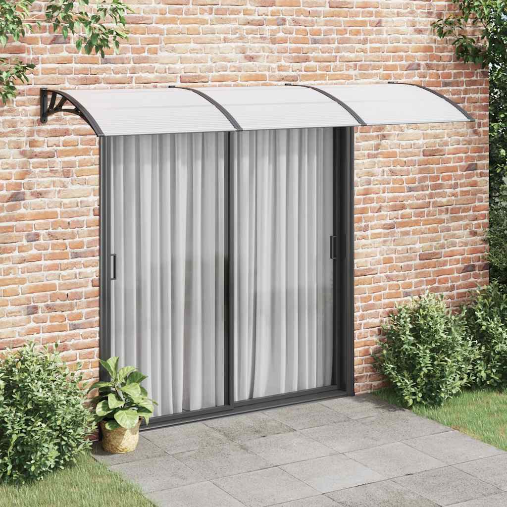Deurluifel 300x100 cm polycarbonaat zwart is nu te koop bij PeponiXL, paradijselijk wonen!