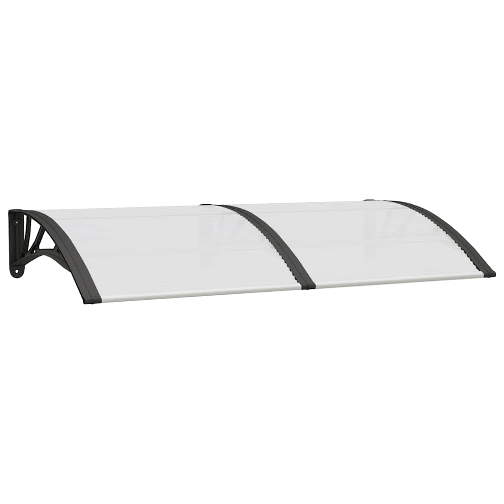 Deurluifel 150x75 cm polycarbonaat zwart en transparant is nu te koop bij PeponiXL, paradijselijk wonen!