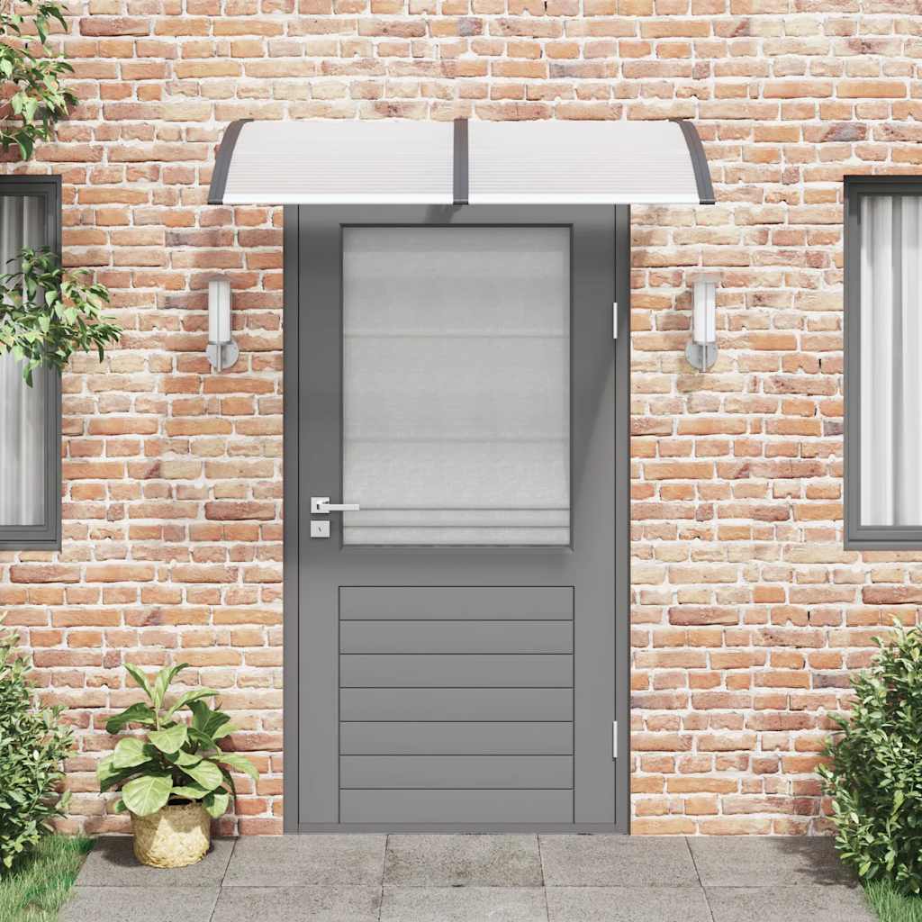 Deurluifel 150x75 cm polycarbonaat zwart en transparant is nu te koop bij PeponiXL, paradijselijk wonen!