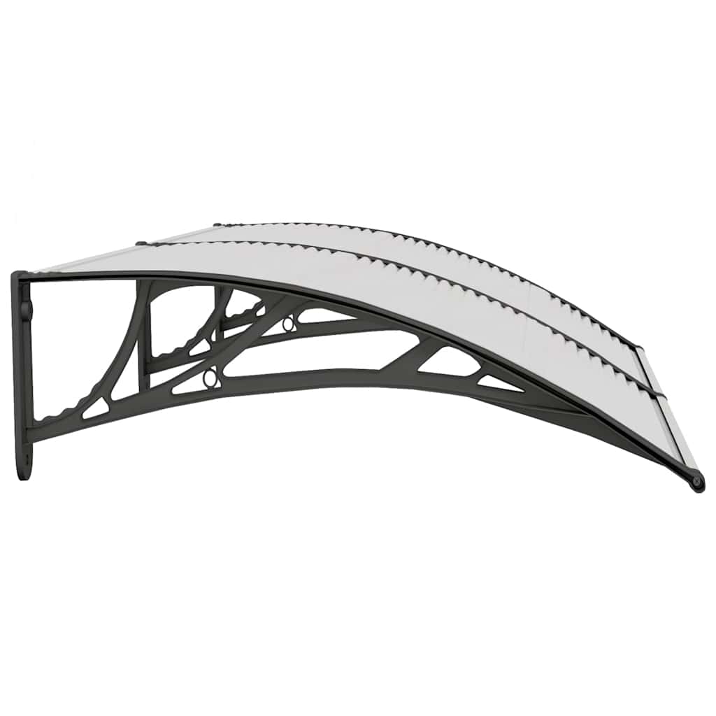 Deurluifel 150x75 cm polycarbonaat zwart en transparant is nu te koop bij PeponiXL, paradijselijk wonen!