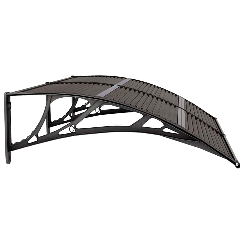 Deurluifel 150x75 cm polycarbonaat zwart is nu te koop bij PeponiXL, paradijselijk wonen!