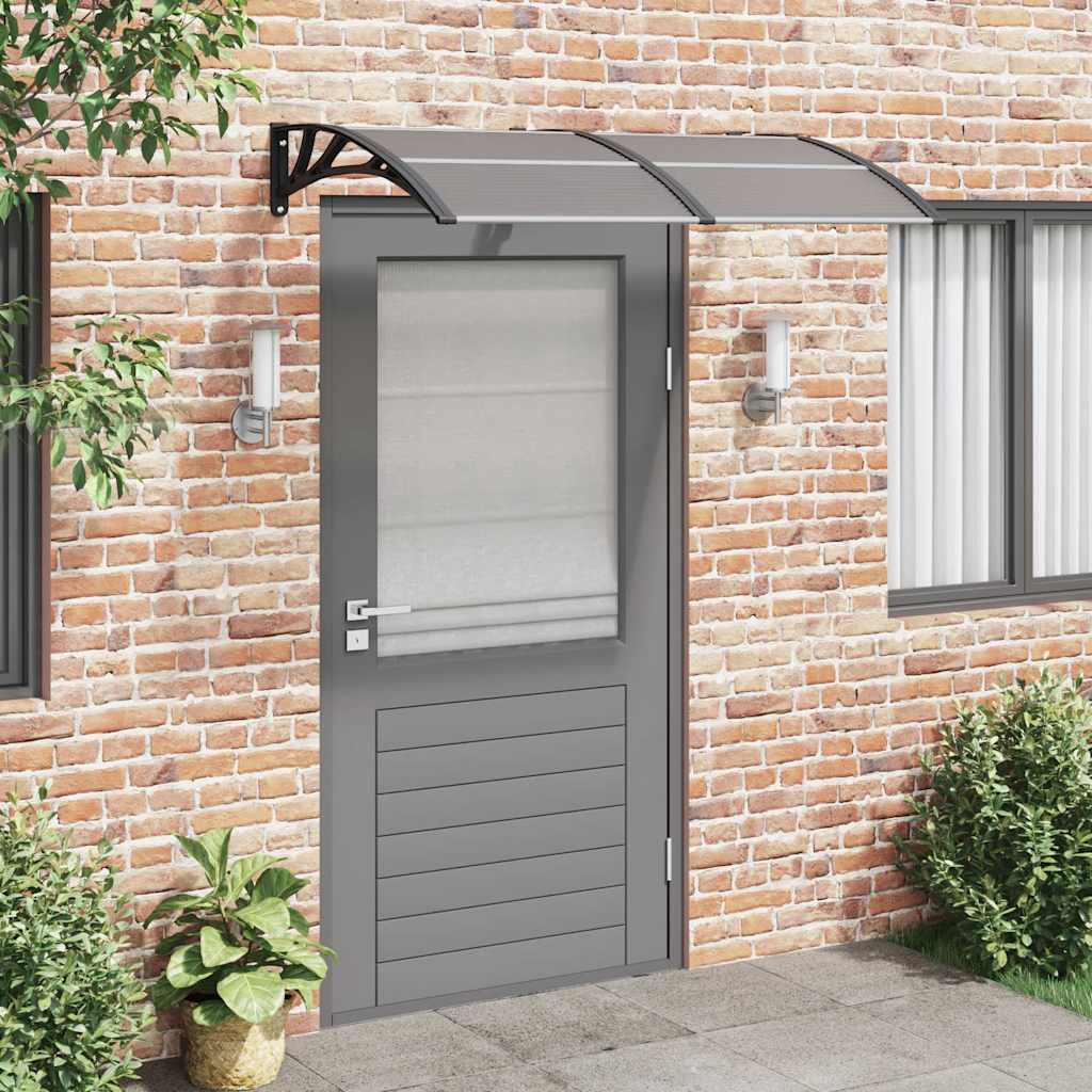 Deurluifel 150x75 cm polycarbonaat zwart is nu te koop bij PeponiXL, paradijselijk wonen!