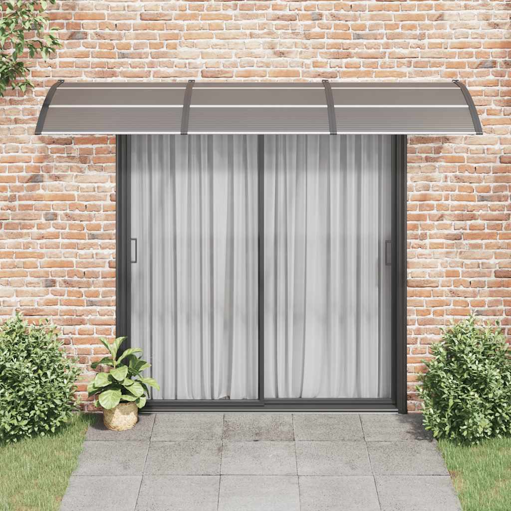 Deurluifel 300x75 cm polycarbonaat zwart is nu te koop bij PeponiXL, paradijselijk wonen!