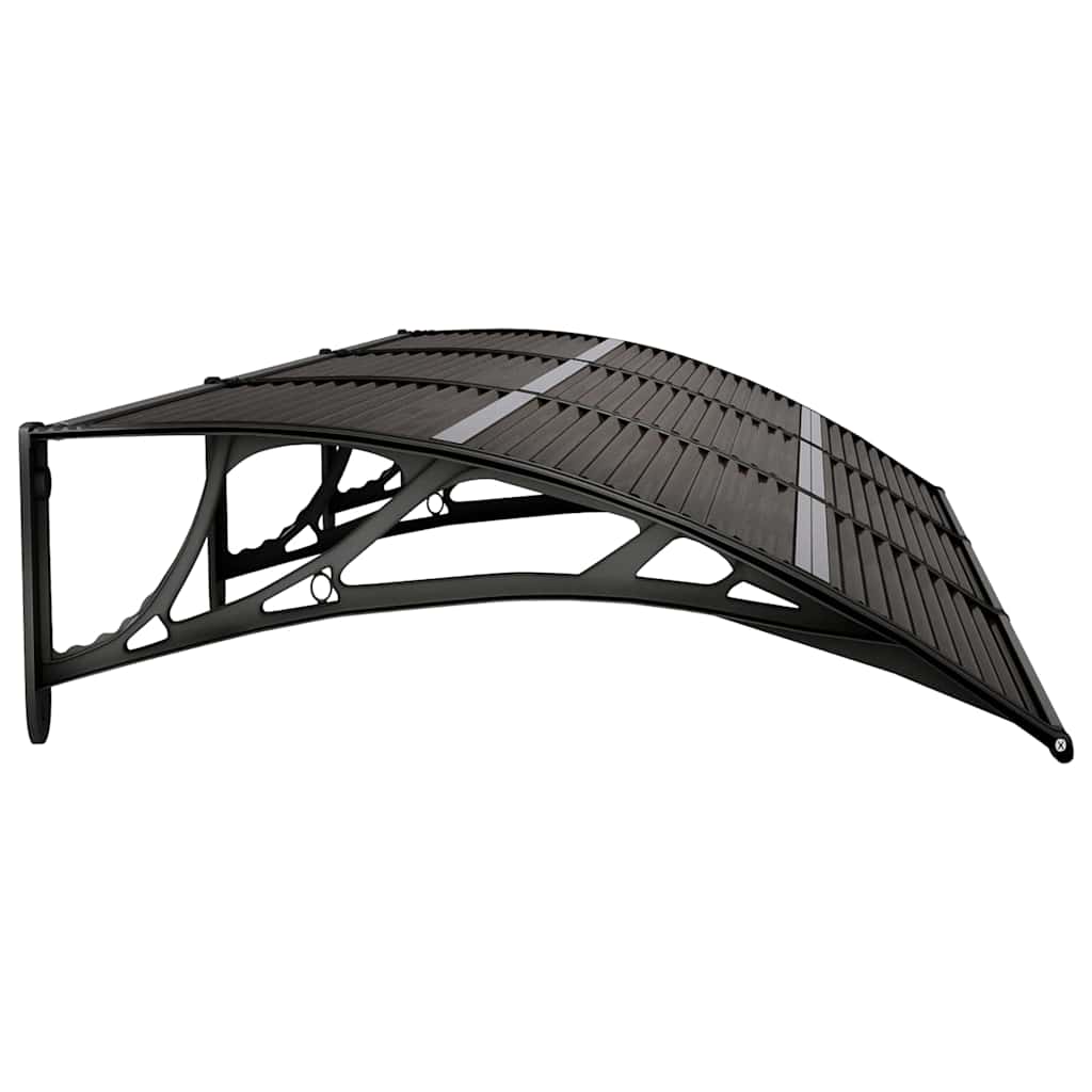 Deurluifel 300x75 cm polycarbonaat zwart is nu te koop bij PeponiXL, paradijselijk wonen!