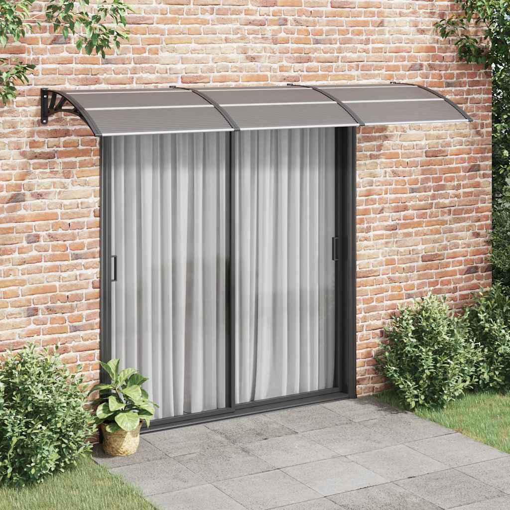 Deurluifel 300x75 cm polycarbonaat zwart is nu te koop bij PeponiXL, paradijselijk wonen!
