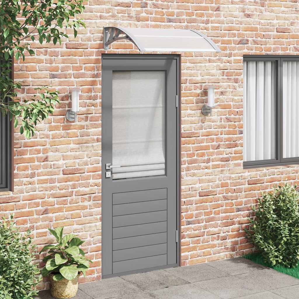 Deurluifel Grijs en Transparant 80x75 cm Polycarbonaat is nu te koop bij PeponiXL, paradijselijk wonen!