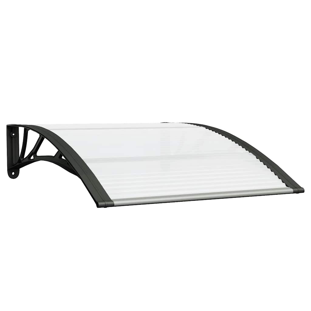 Deurluifel 100x75 cm polycarbonaat zwart en transparant is nu te koop bij PeponiXL, paradijselijk wonen!