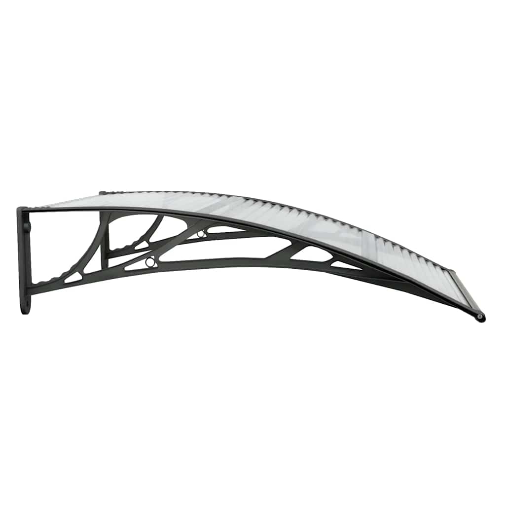 Deurluifel 100x75 cm polycarbonaat zwart en transparant is nu te koop bij PeponiXL, paradijselijk wonen!