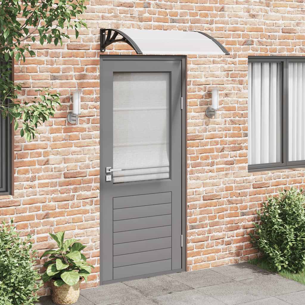 Deurluifel 100x75 cm polycarbonaat zwart en transparant is nu te koop bij PeponiXL, paradijselijk wonen!