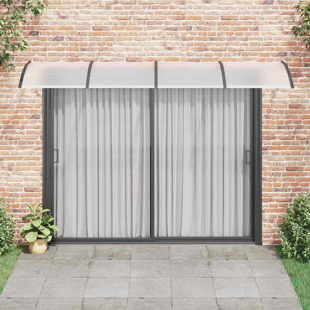 Deurluifel 350x100 cm polycarbonaat zwart is nu te koop bij PeponiXL, paradijselijk wonen!