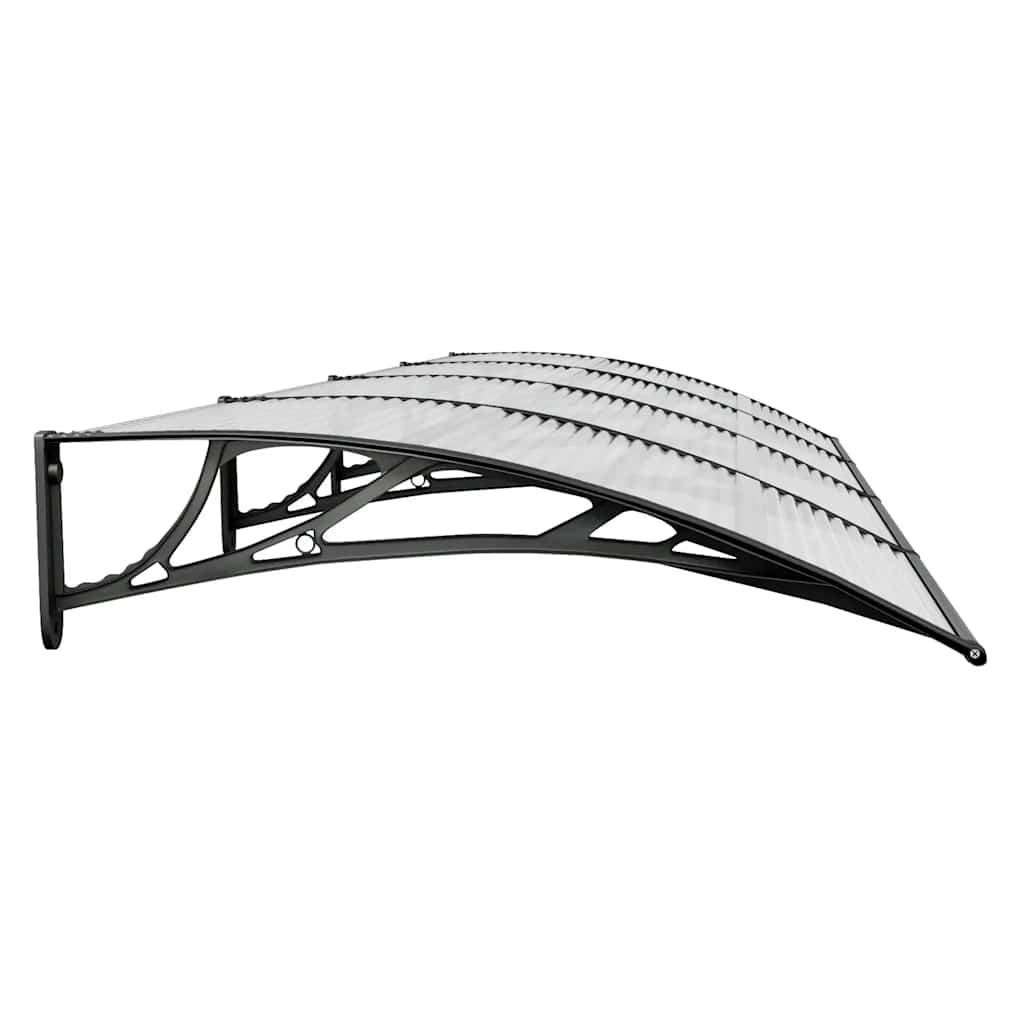 Deurluifel 350x100 cm polycarbonaat zwart is nu te koop bij PeponiXL, paradijselijk wonen!