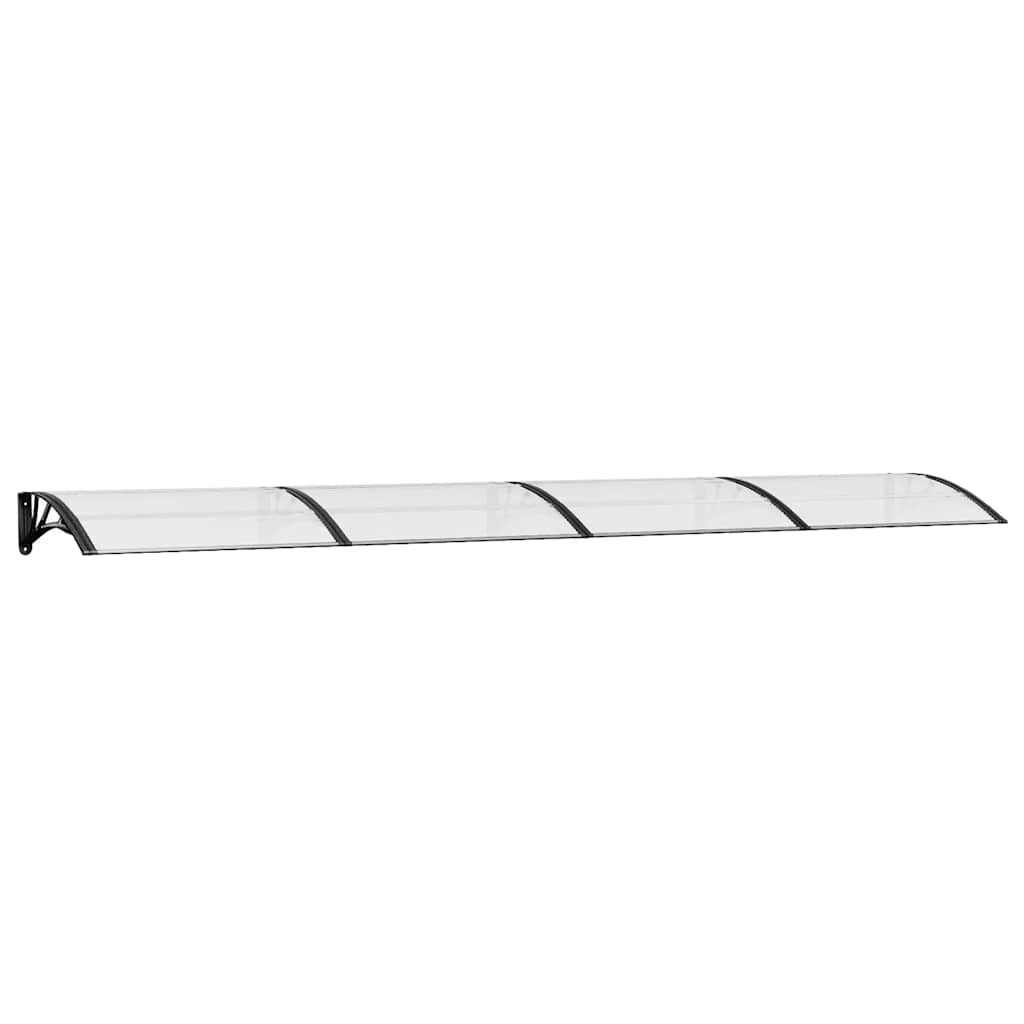 Deurluifel 400x75 cm polycarbonaat zwart en transparant is nu te koop bij PeponiXL, paradijselijk wonen!