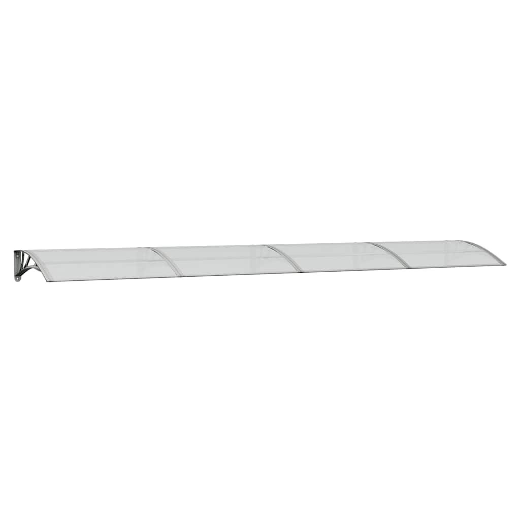 Deurluifel 400x75 cm polycarbonaat grijs en transparant is nu te koop bij PeponiXL, paradijselijk wonen!