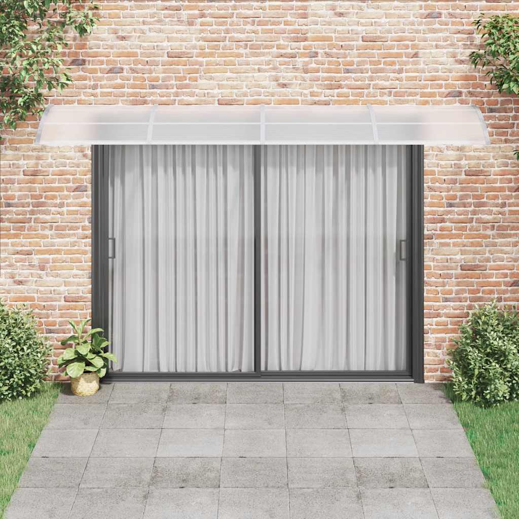 Deurluifel 400x75 cm polycarbonaat grijs en transparant is nu te koop bij PeponiXL, paradijselijk wonen!