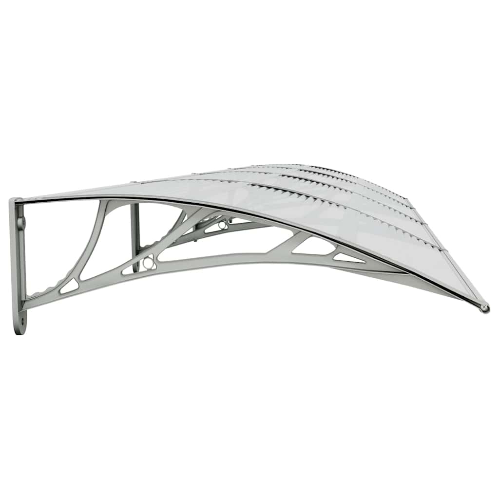 Deurluifel 400x75 cm polycarbonaat grijs en transparant is nu te koop bij PeponiXL, paradijselijk wonen!
