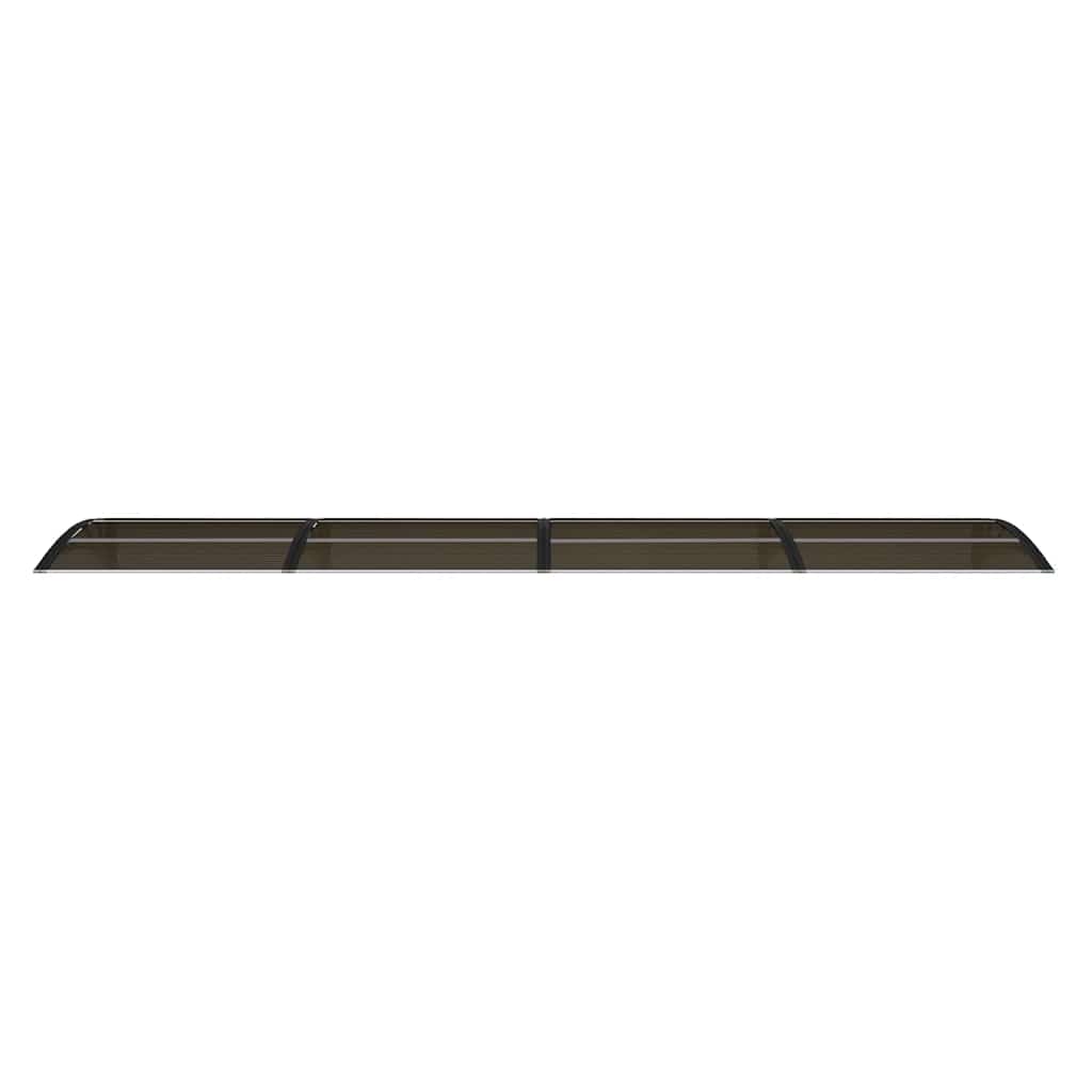 Deurluifel 400x75 cm polycarbonaat zwart is nu te koop bij PeponiXL, paradijselijk wonen!