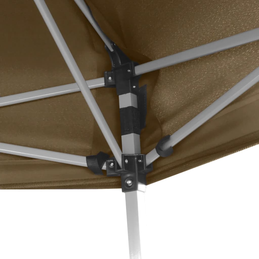 Partytent met wanden zeshoekig 3,6x3,1 m taupe 220 g/m² is nu te koop bij PeponiXL, paradijselijk wonen!