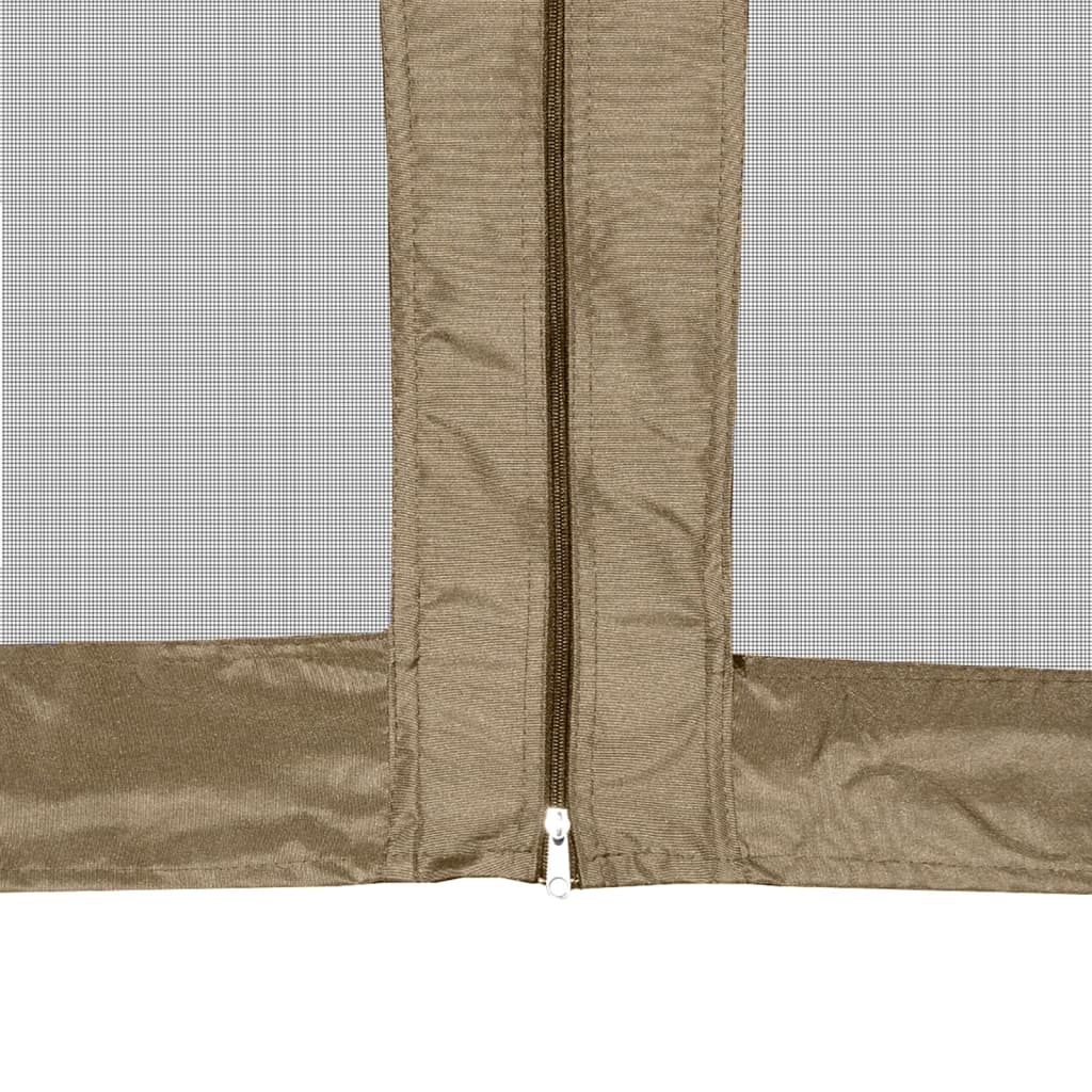 Partytent met wanden zeshoekig 3,6x3,1 m taupe 220 g/m² is nu te koop bij PeponiXL, paradijselijk wonen!