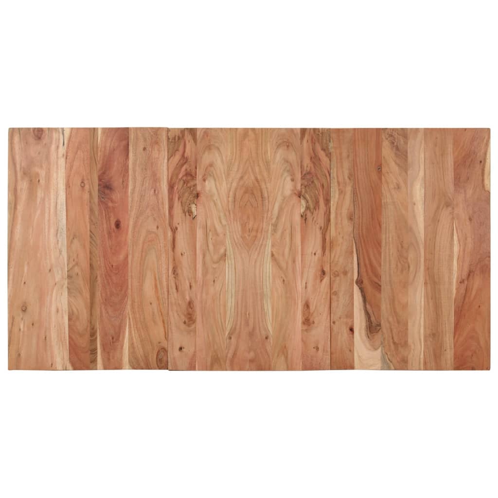 Eettafel 140x70x76 cm massief acaciahout zwart is nu te koop bij PeponiXL, paradijselijk wonen!