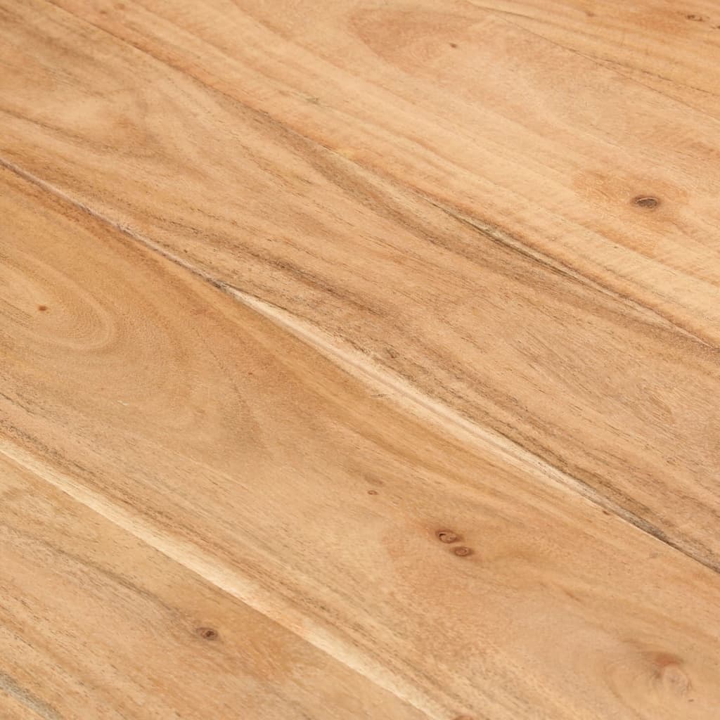 Eettafel 180x90x77 cm massief acaciahout zwart is nu te koop bij PeponiXL, paradijselijk wonen!