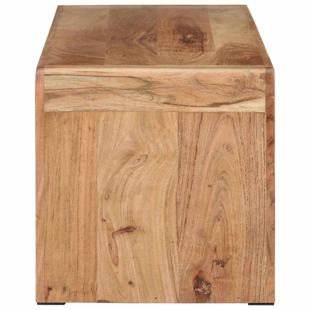 Tv-meubel 110x33x33 cm massief acacoahout is nu te koop bij PeponiXL, paradijselijk wonen!
