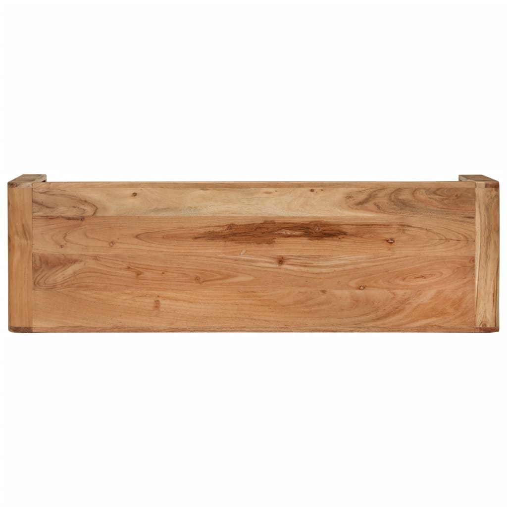 Tv-meubel 110x33x33 cm massief acacoahout is nu te koop bij PeponiXL, paradijselijk wonen!