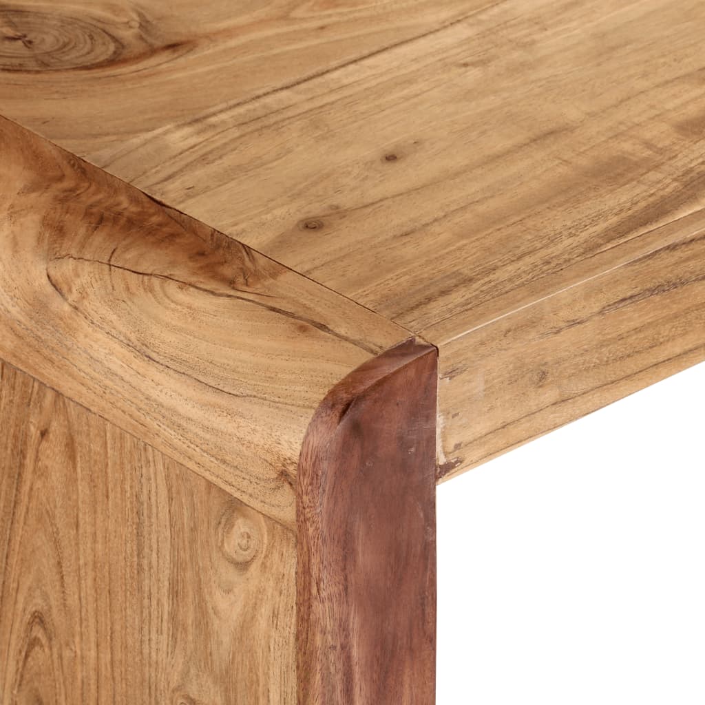 Tv-meubel 110x33x33 cm massief acacoahout is nu te koop bij PeponiXL, paradijselijk wonen!