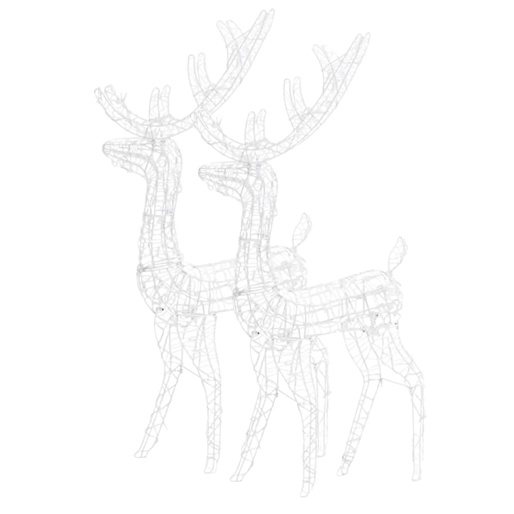 Kerstversieringen rendier 2 st 120 cm acryl warmwit is nu te koop bij PeponiXL, paradijselijk wonen!