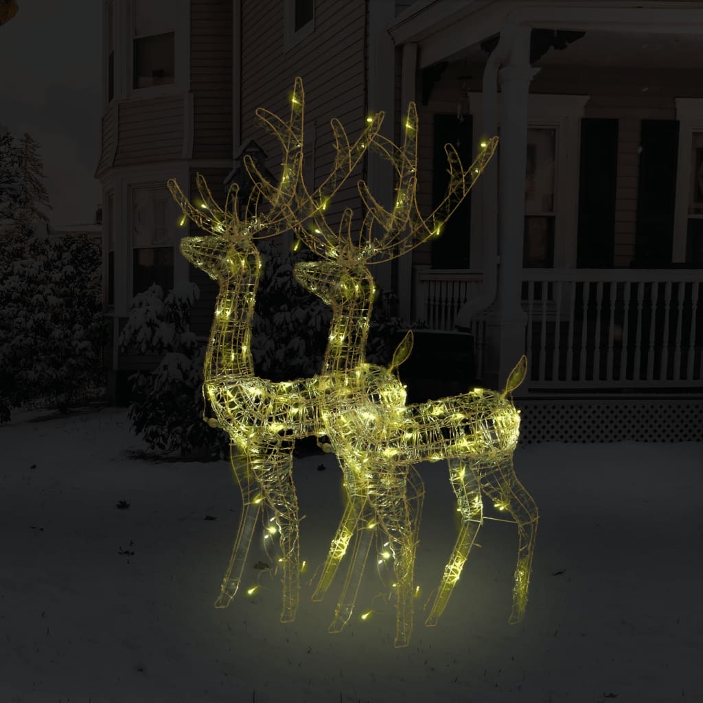 Kerstversieringen rendier 2 st 120 cm acryl warmwit is nu te koop bij PeponiXL, paradijselijk wonen!