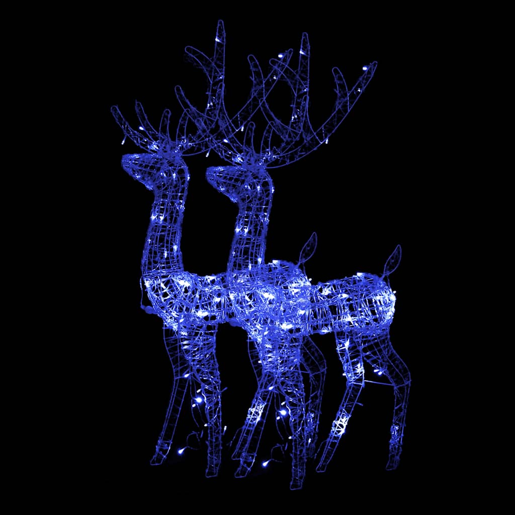 Kerstversieringen rendier 2 st 120 cm acryl blauw is nu te koop bij PeponiXL, paradijselijk wonen!