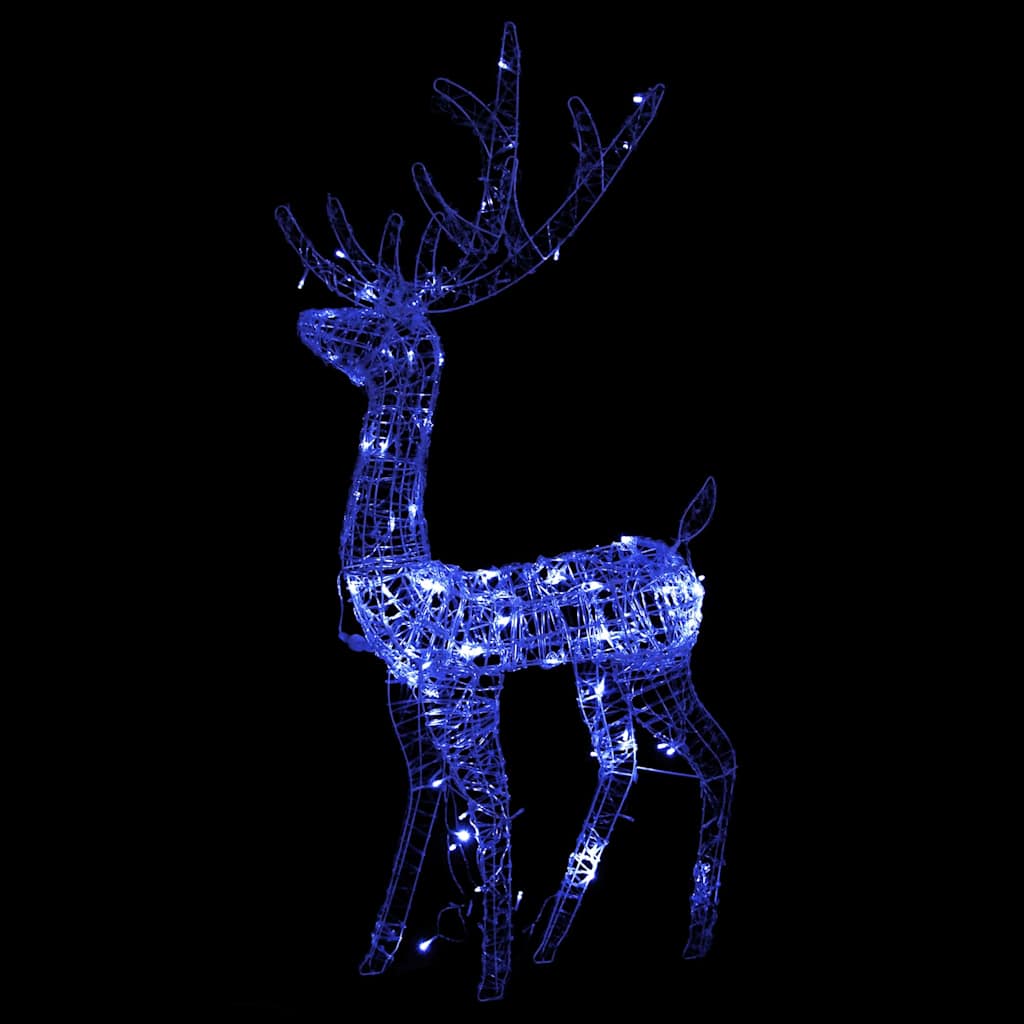 Kerstversieringen rendier 2 st 120 cm acryl blauw is nu te koop bij PeponiXL, paradijselijk wonen!