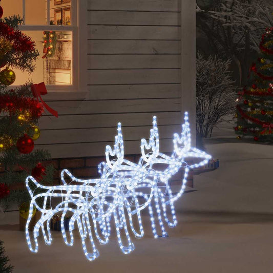 Kerstfiguur rendier 3 st 60x30x60 cm koudwit is nu te koop bij PeponiXL, paradijselijk wonen!