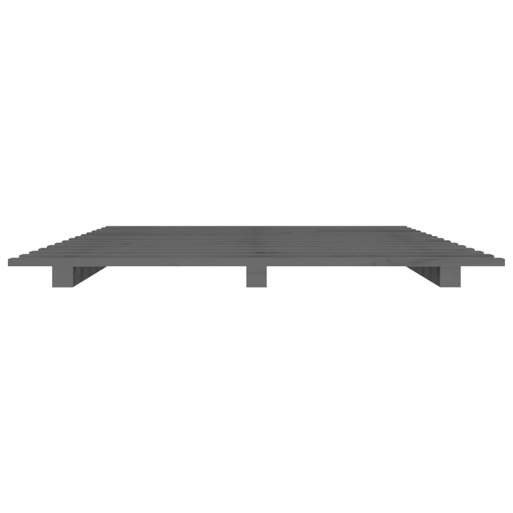 Bedframe massief grenenhout grijs 90x200 cm is nu te koop bij PeponiXL, paradijselijk wonen!