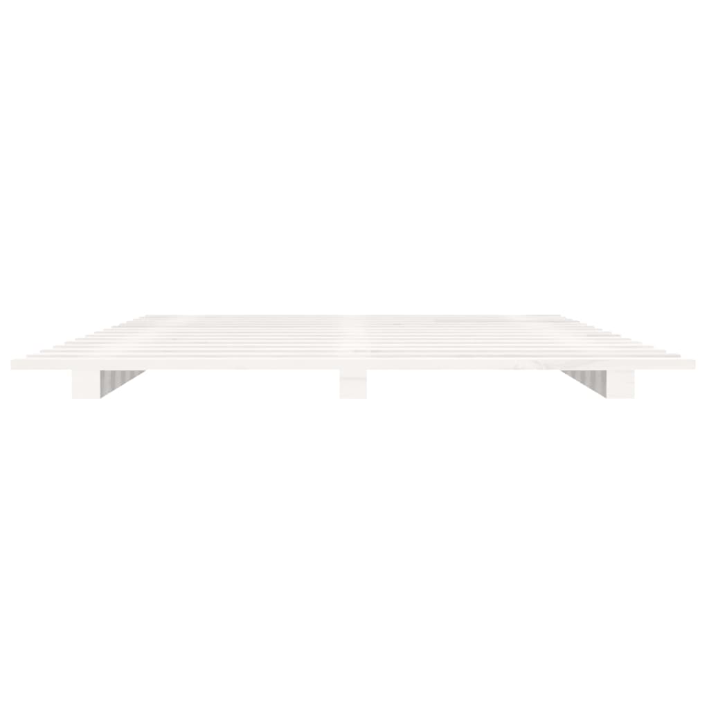 Bedframe massief grenenhout wit 140x200 cm is nu te koop bij PeponiXL, paradijselijk wonen!