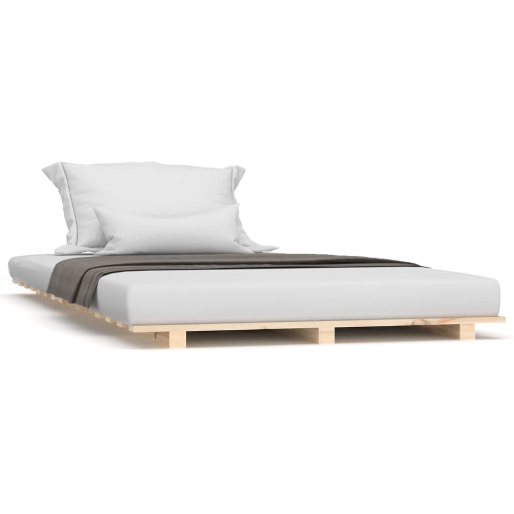 Bedframe 90x190 cm massief grenenhout is nu te koop bij PeponiXL, paradijselijk wonen!