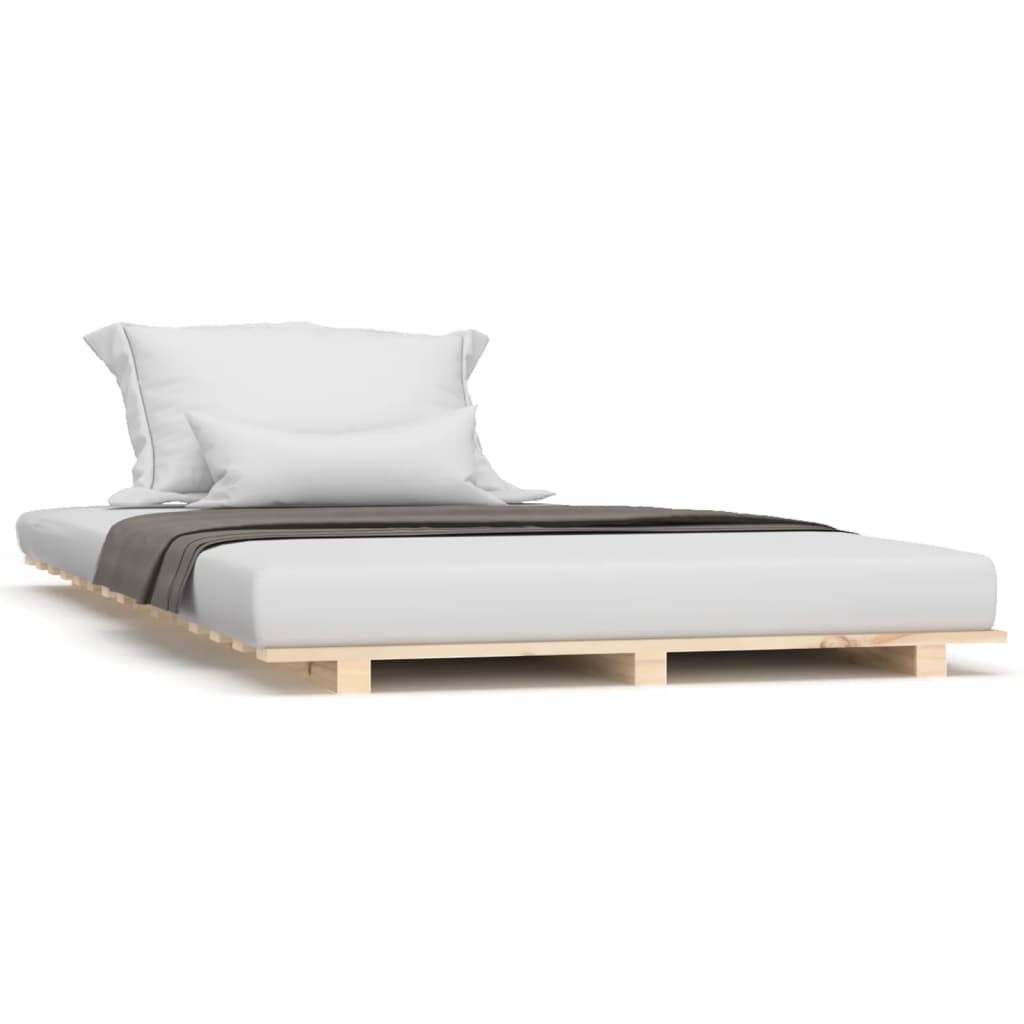 Bedframe massief grenenhout 75x190 cm is nu te koop bij PeponiXL, paradijselijk wonen!