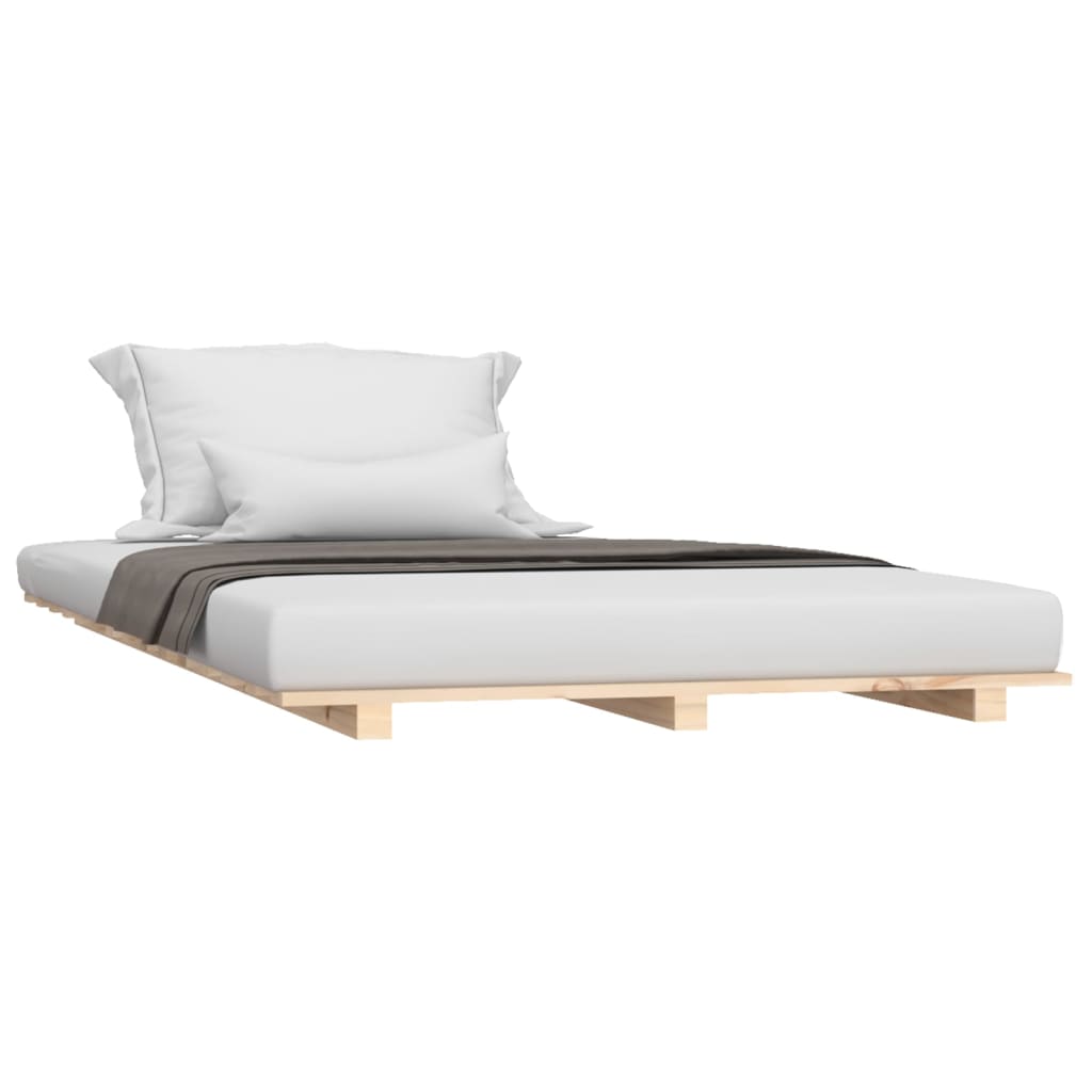 Bedframe massief grenenhout 75x190 cm is nu te koop bij PeponiXL, paradijselijk wonen!