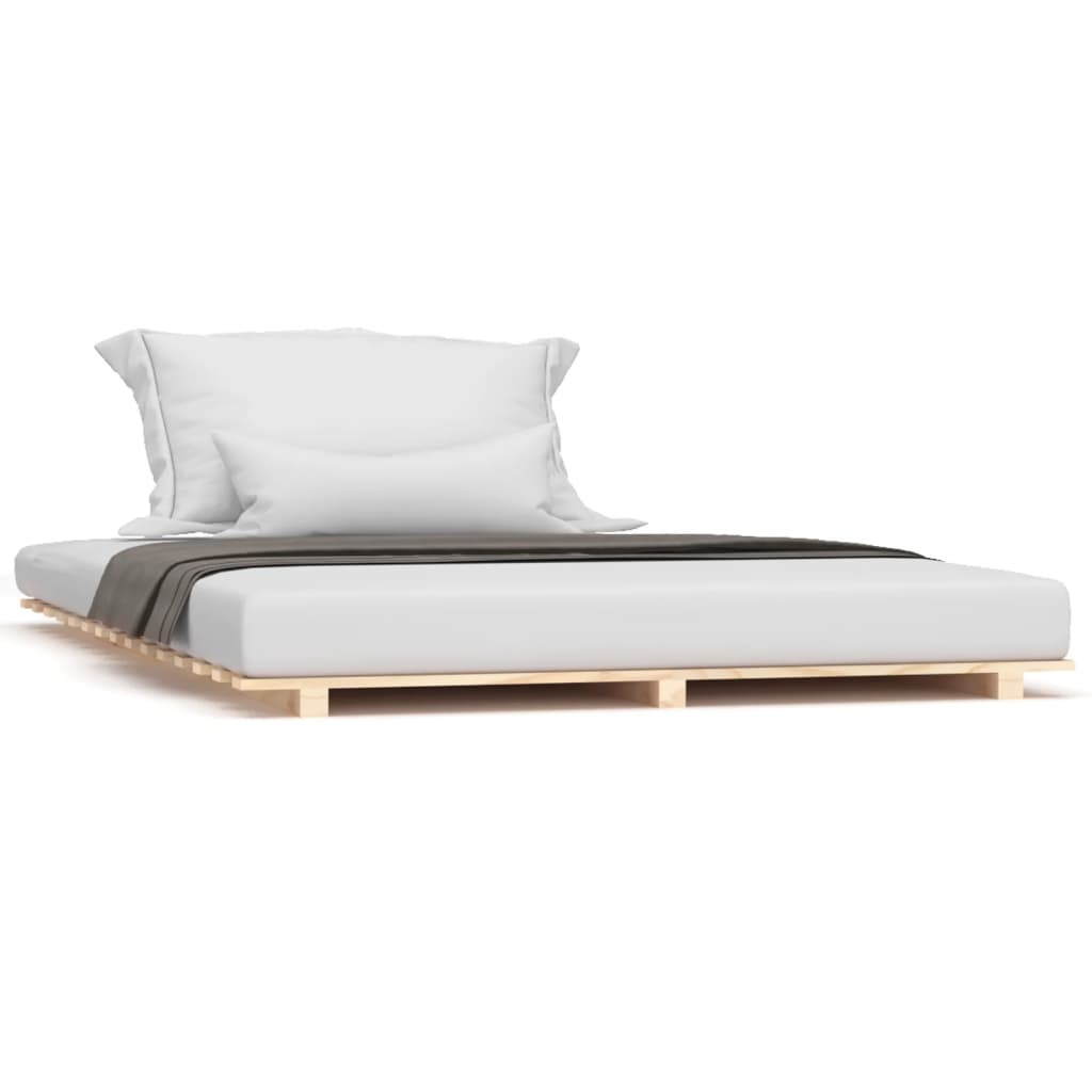 Bedframe massief grenenhout 120 x 190 cm is nu te koop bij PeponiXL, paradijselijk wonen!