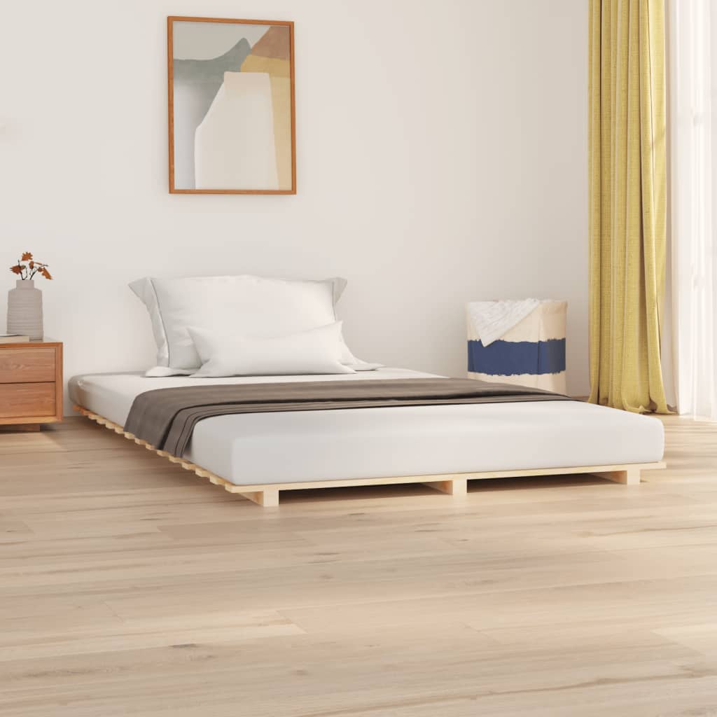 Bedframe massief grenenhout 140x190 cm is nu te koop bij PeponiXL, paradijselijk wonen!