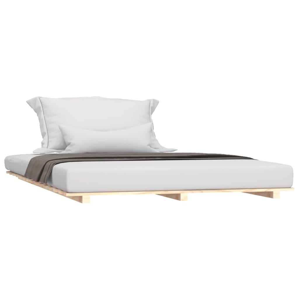 Bedframe massief grenenhout 135x190 cm is nu te koop bij PeponiXL, paradijselijk wonen!