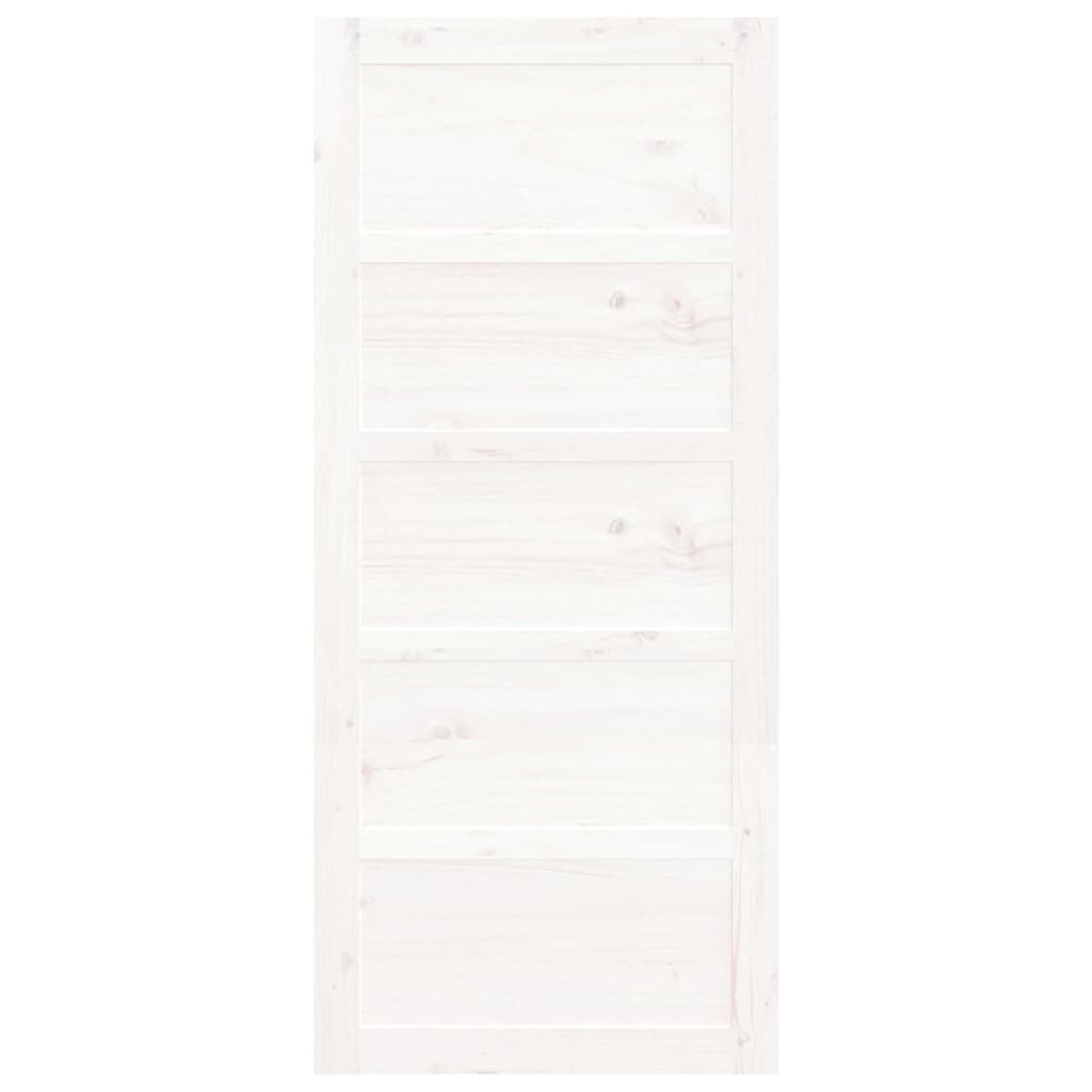 Schuifdeur 90x1,8x204,5 cm massief grenenhout wit is nu te koop bij PeponiXL, paradijselijk wonen!