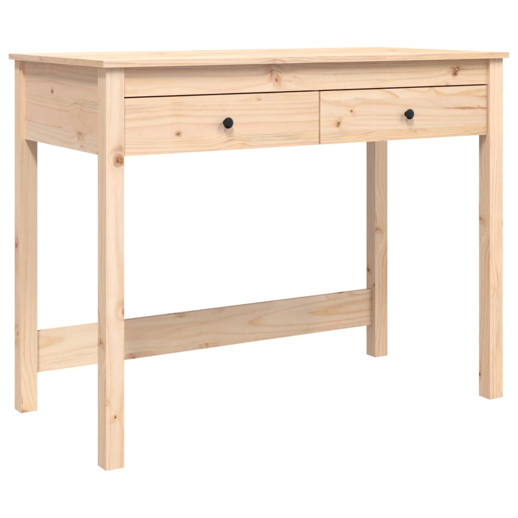 Bureau met lades 100x50x78 cm massief grenenhout is nu te koop bij PeponiXL, paradijselijk wonen!
