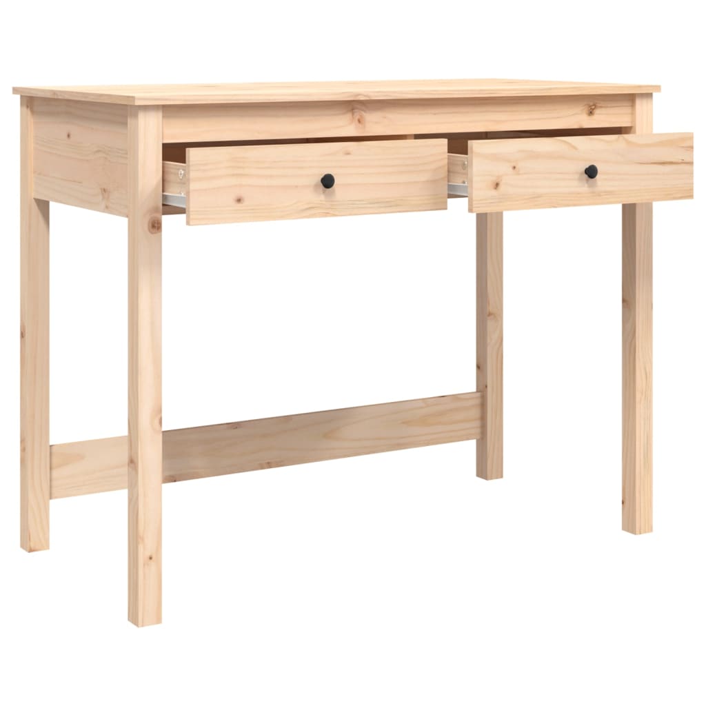 Bureau met lades 100x50x78 cm massief grenenhout is nu te koop bij PeponiXL, paradijselijk wonen!