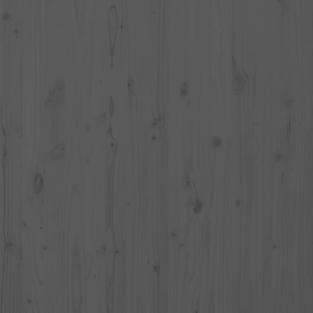 Hoofdbord wandmontage 156x3x91,5 cm massief grenenhout grijs is nu te koop bij PeponiXL, paradijselijk wonen!