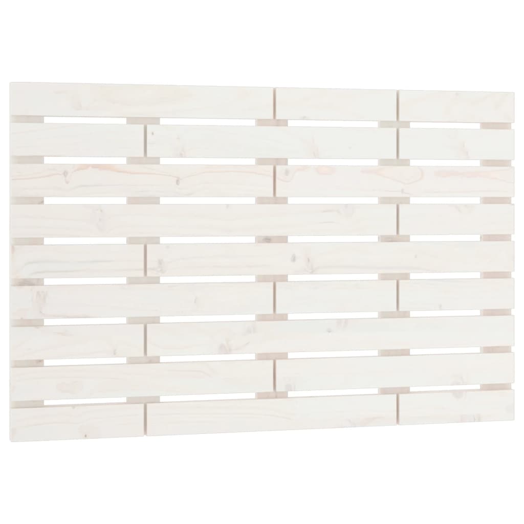 Hoofdbord wandmontage 106x3x63 cm massief grenenhout wit is nu te koop bij PeponiXL, paradijselijk wonen!